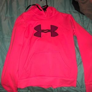 Hot pink hoodie from under armour!